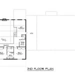 CHD-22212 Barndominium House Plan – Second Floor Plan