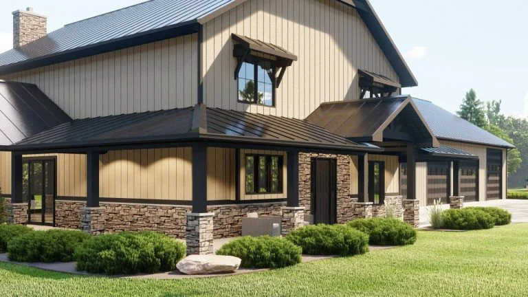 CHD-22212 Barndominium House Plan – Photo 1