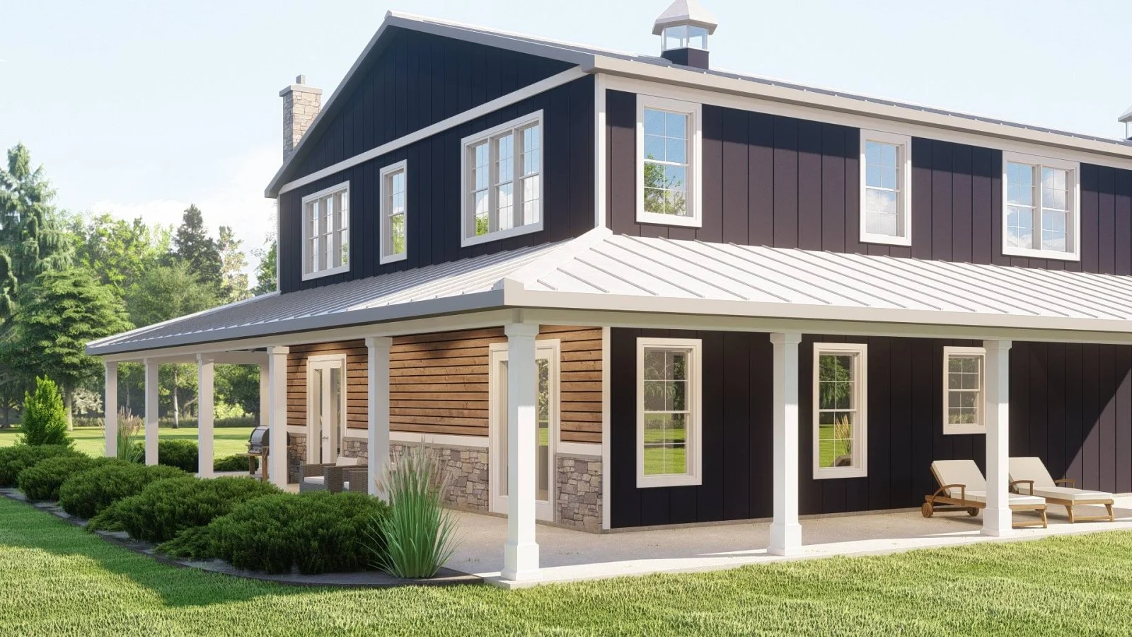 CHD-22222 Barndominium House Plan – Photo 1
