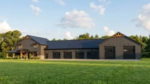 CHD-2223 Barndominium House Plan – Front Elevation