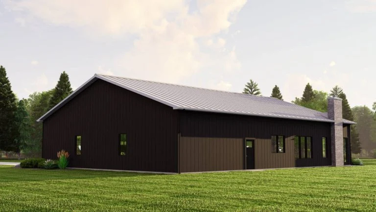 CHD-22233 Barndominium House Plan – Photo 1