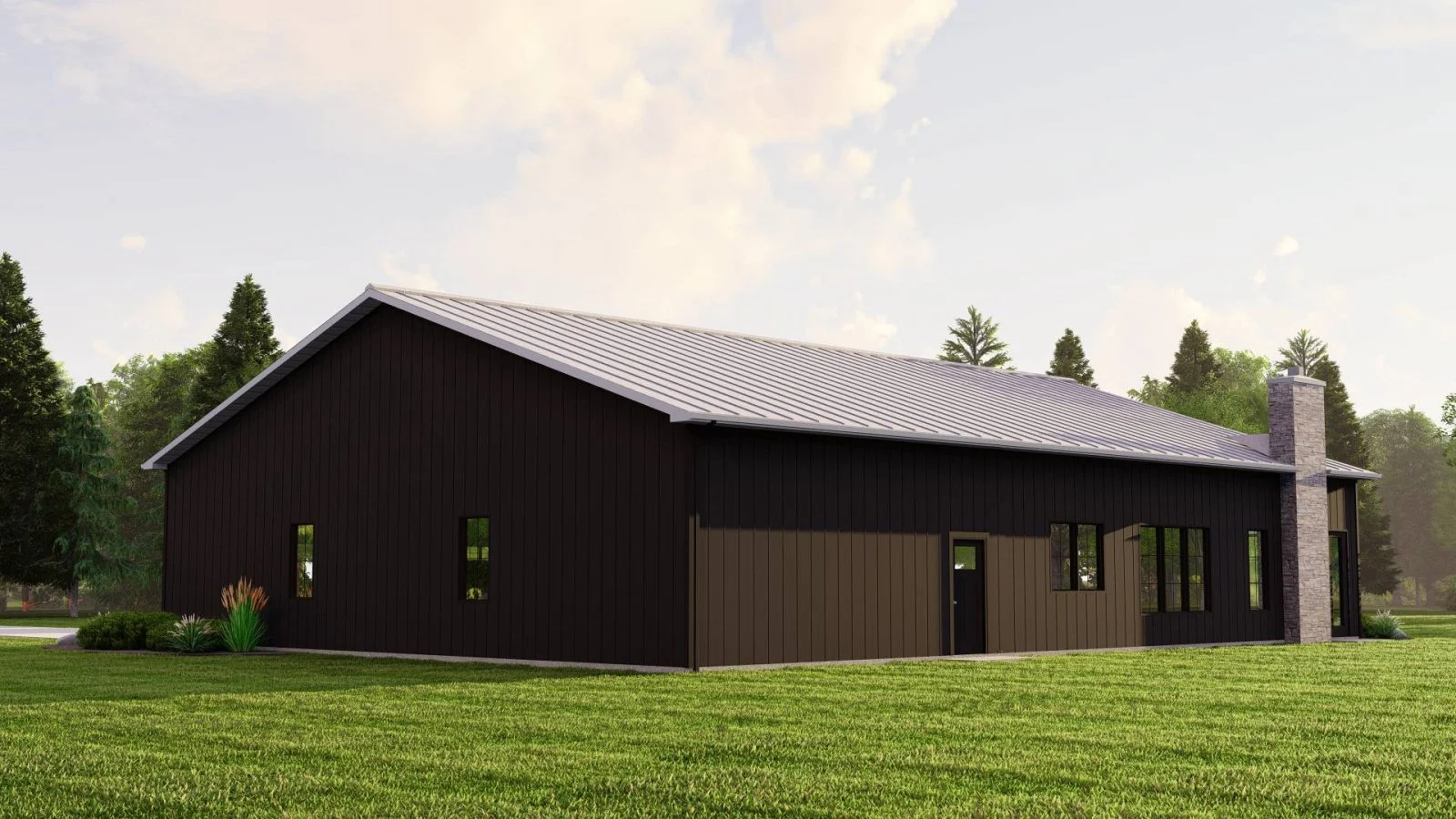CHD-22233 Barndominium House Plan – Photo 1