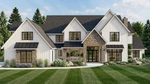 CHD-22245 Beach House Plan – Front Elevation
