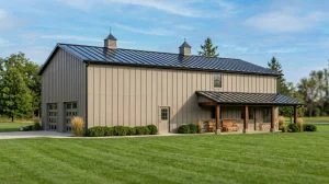 CHD-22251 Barndominium House Plan – Front Elevation