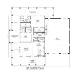 CHD-22275 Barndominium House Plan – Main Floor Plan