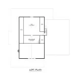 CHD-22275 Barndominium House Plan – Loft Floor Plan