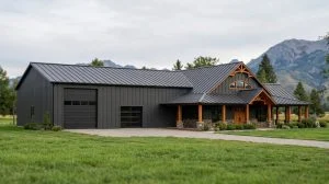 CHD-22276 Barndominium House Plan – Front Elevation