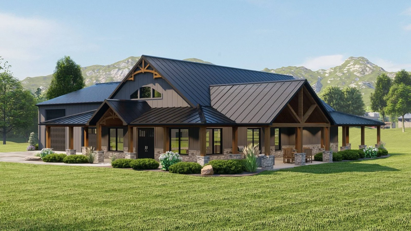 CHD-22276 Barndominium House Plan – Photo 1