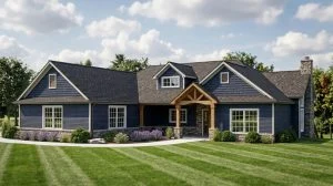 CHD-22279 Country House Plan – Front Elevation