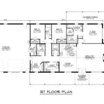 CHD-22282 Barndominium House Plan – Main Floor Plan
