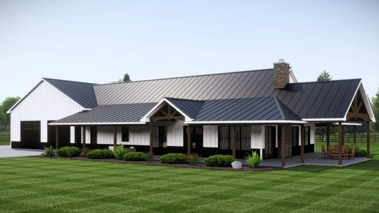 CHD-22282 Barndominium House Plan – Photo 1