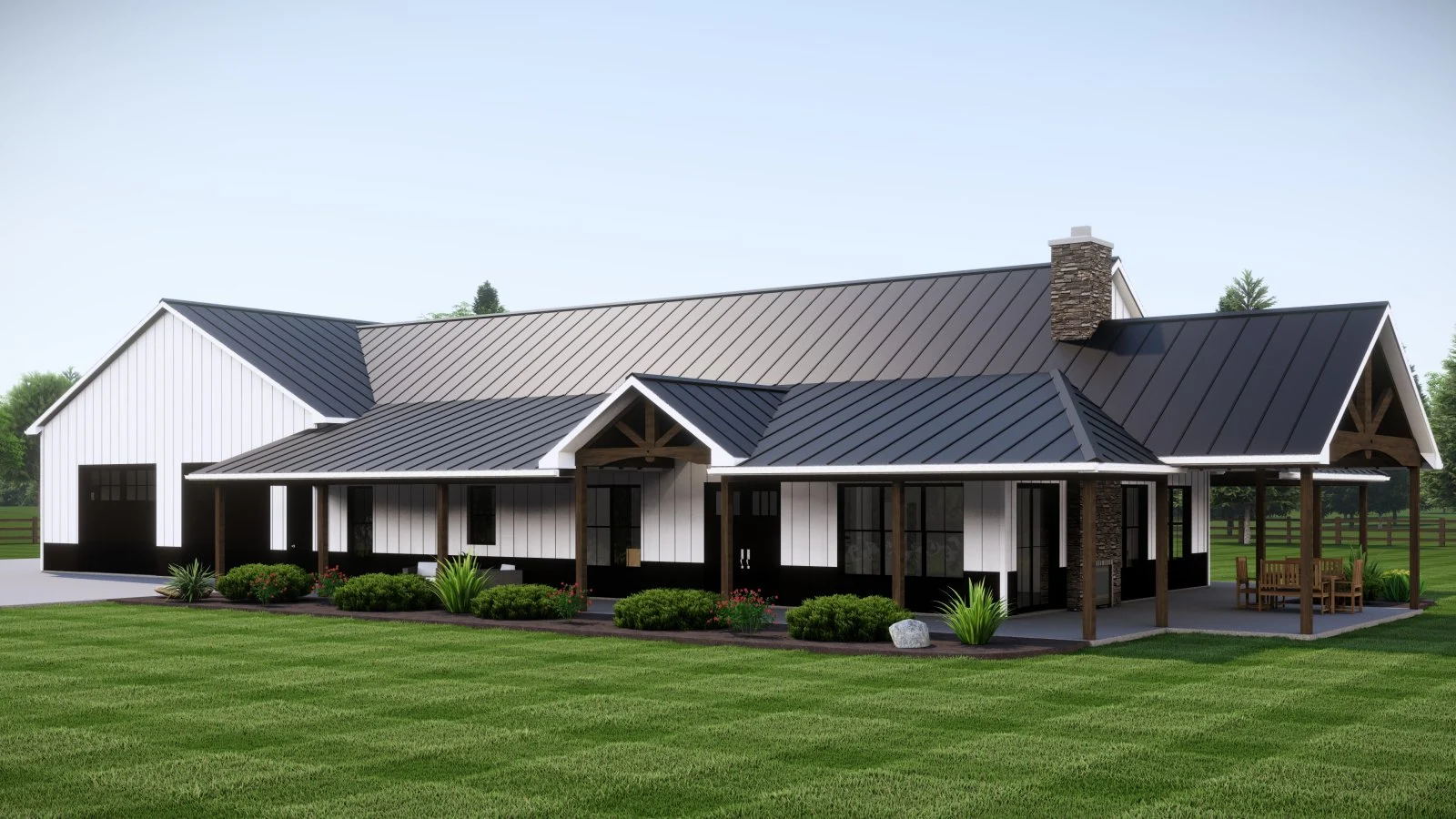 CHD-22282 Barndominium House Plan – Photo 1
