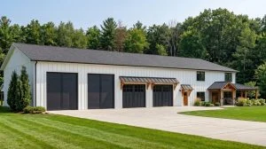 CHD-22301 Barndominium House Plan – Front Elevation