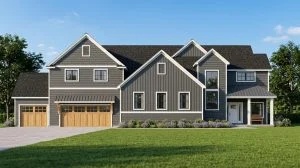 CHD-2236 Beach House Plan – Front Elevation