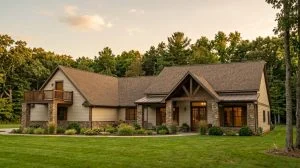 CHD-2240 Country House Plan – Front Elevation