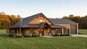 CHD-2247 Barndominium House Plan – Front Elevation