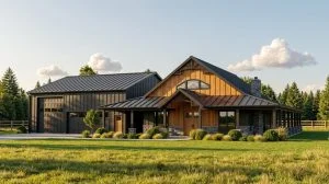 CHD-2248 Barndominium House Plan – Front Elevation