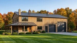 CHD-2280 Barndominium House Plan – Front Elevation