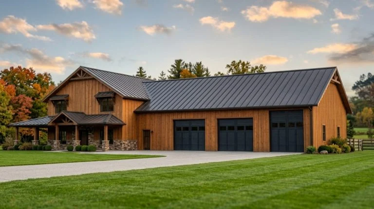 CHD-2292 Barndominium House Plan – Front Elevation