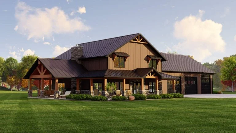 CHD-2292 Barndominium House Plan – Photo 1