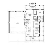 CHD-2298 Barndominium House Plan – First Floor Plan