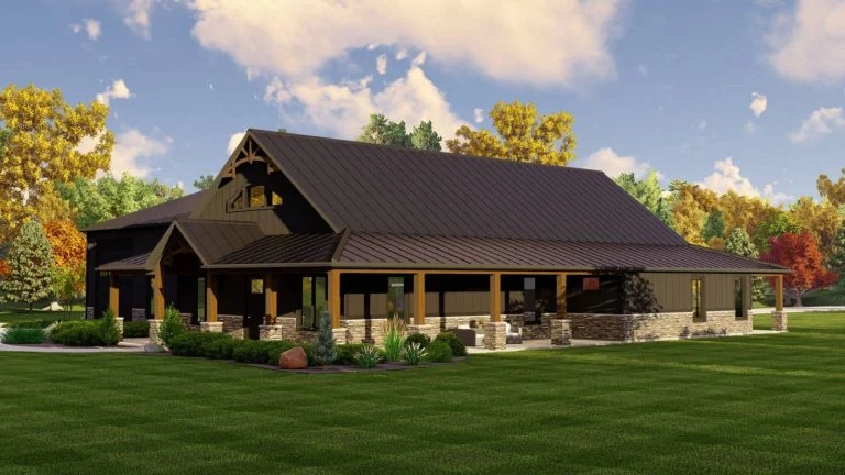 CHD-2298 Barndominium House Plan – Photo 1
