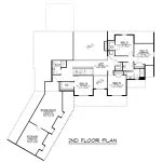 CHD-23225 Cottage House Plan – Second Floor Plan