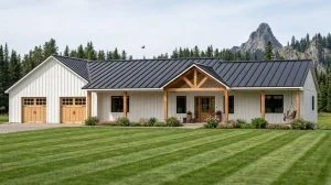 CHD-23350 Country House Plan – Front Elevation