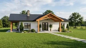 CHD-23356 Beach House Plan – Front Elevation