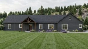 CHD-23362 Country House Plan – Front Elevation