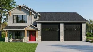 CHD-23432 Country House Plan – Front Elevation