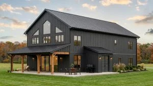 CHD-2370 Barndominium House Plan – Front Elevation