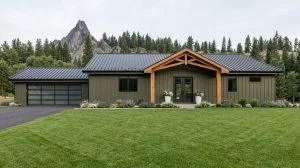 CHD-24123 Contemporary House Plan – Front Elevation