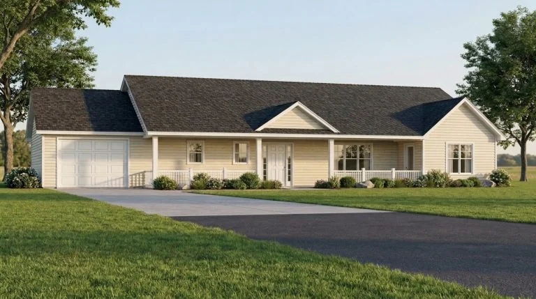 CHD-2413 Country House Plan – Front Elevation