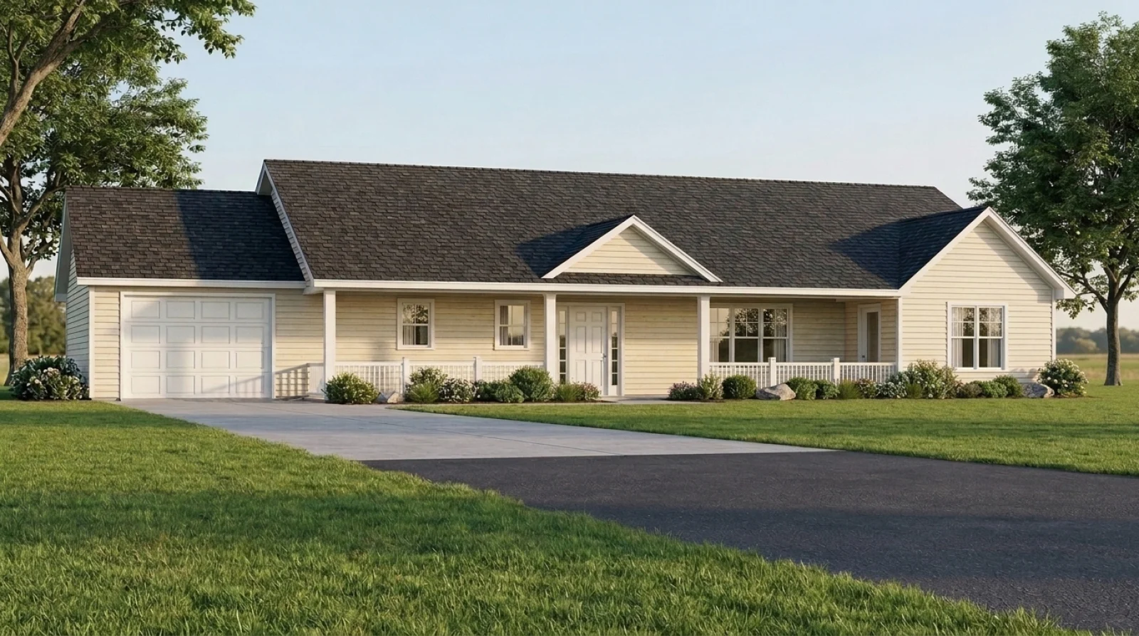 CHD-2413 Country House Plan – Front Elevation