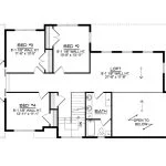 CHD-24154 Beach House Plan – Second Floor Plan