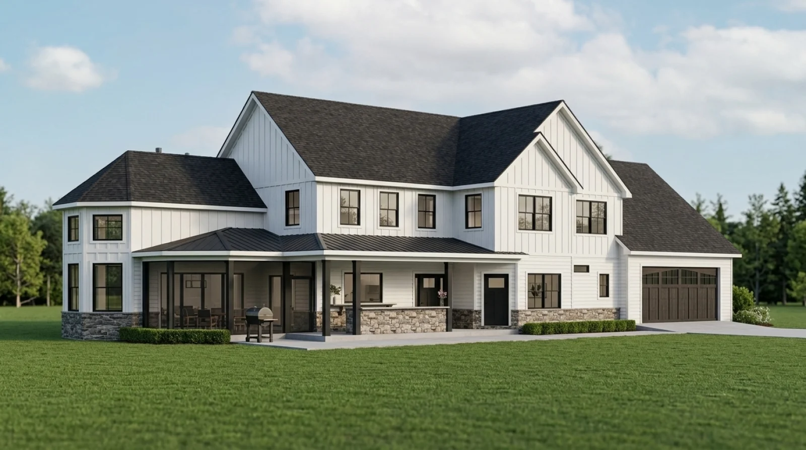 CHD-24154 Beach House Plan – Front Elevation