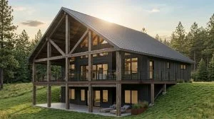 CHD-24213 Beach House Plan – Front Elevation