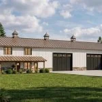 CHD-24216 Barndominium House Plan – Front Elevation