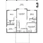 CHD-24219 Craftsmen House Plan – Basement Floor Plan