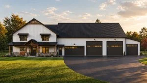 CHD-2423 Barndominium House Plan – Front Elevation