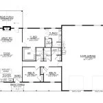 CHD-2425 Barndominium House Plan – Main Floor Plan