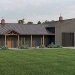 CHD-2425 Barndominium House Plan – Front Elevation