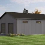 CHD-2425 Barndominium House Plan – Photo 1