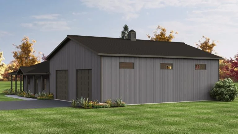 CHD-2425 Barndominium House Plan – Photo 1