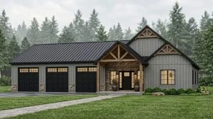CHD-24260 Country House Plan – Front Elevation