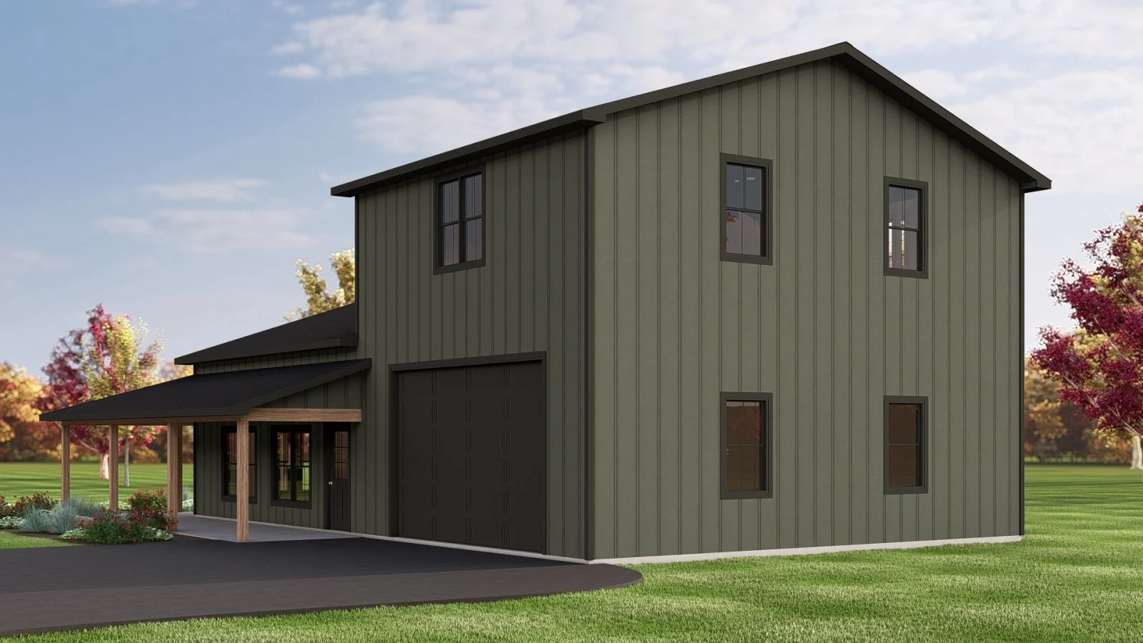 CHD-24301 Barndominium House Plan – Photo 1