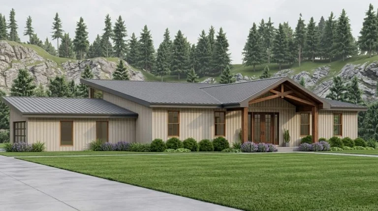 CHD-24309 Country House Plan – Front Elevation