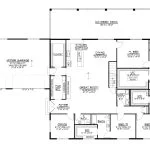 CHD-24364 Beach House Plan – Main Floor Plan