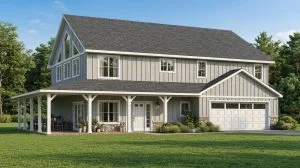 CHD-24398 Contemporary House Plan – Front Elevation